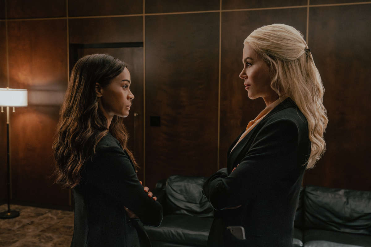 Zoe Saldaña as Joe and Nicole Kidman as Kaitlyn
