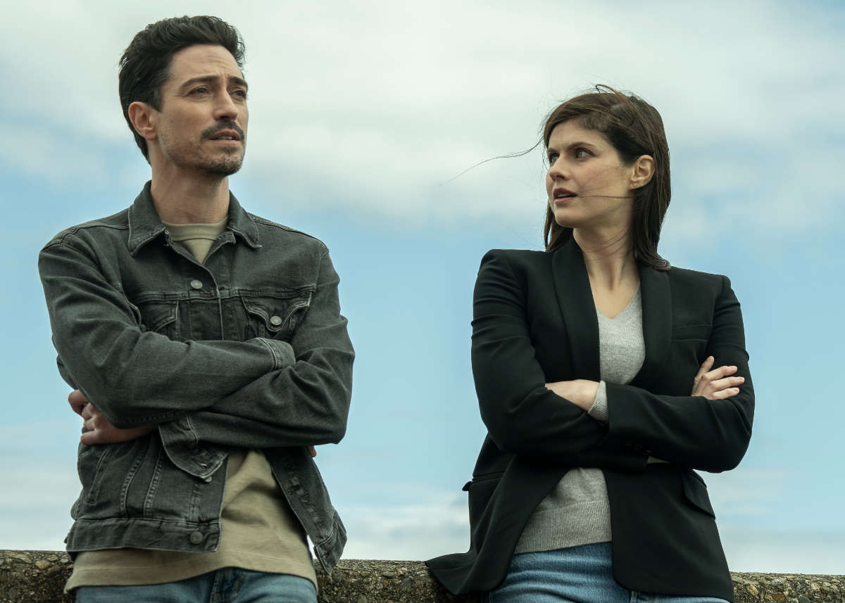Alexandra Daddario as Dr. Rowan Fielding, Ben Feldman as Lark