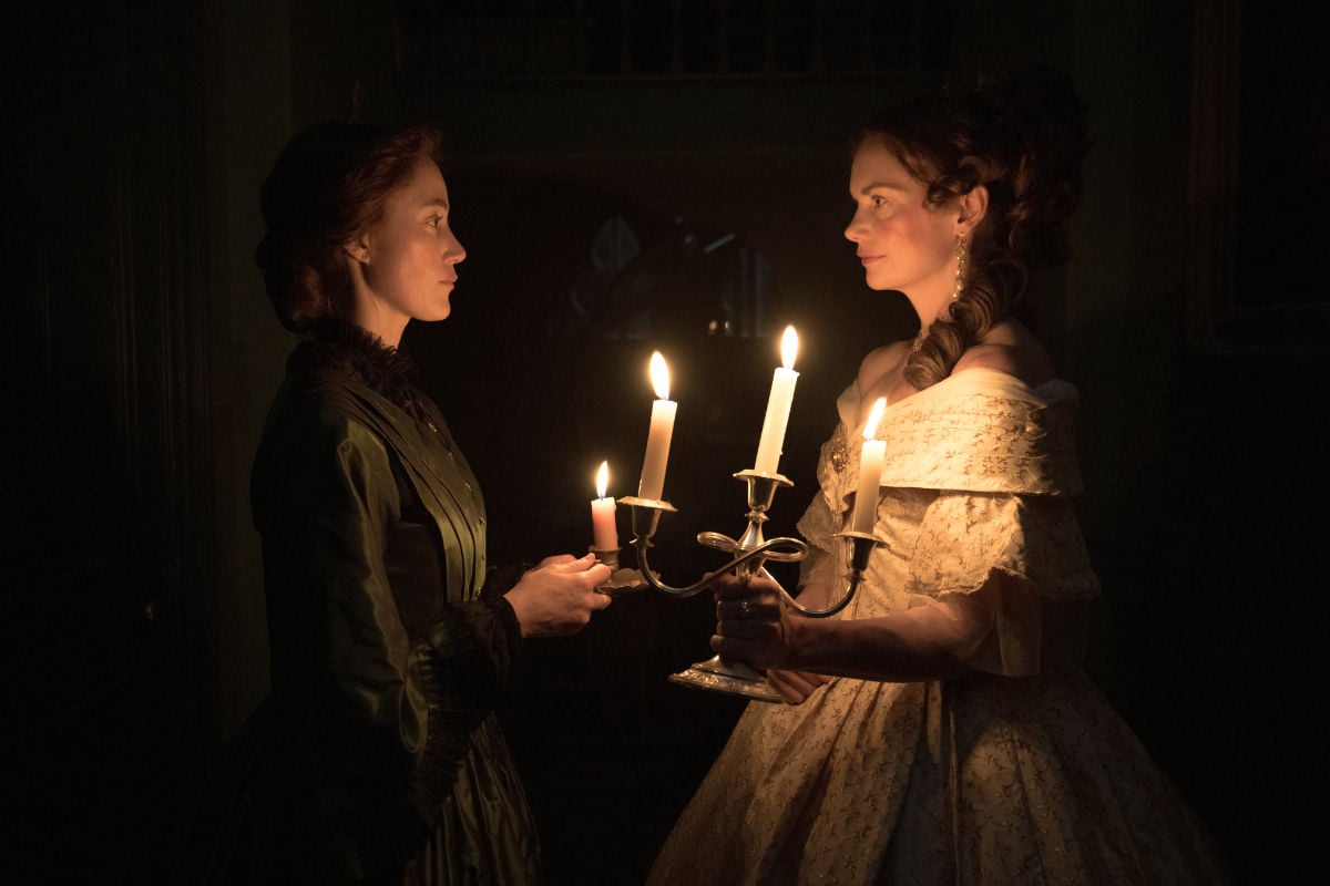 Maika Monroe as Winifred Notty and Ruth Wilson as Mrs. Pounds