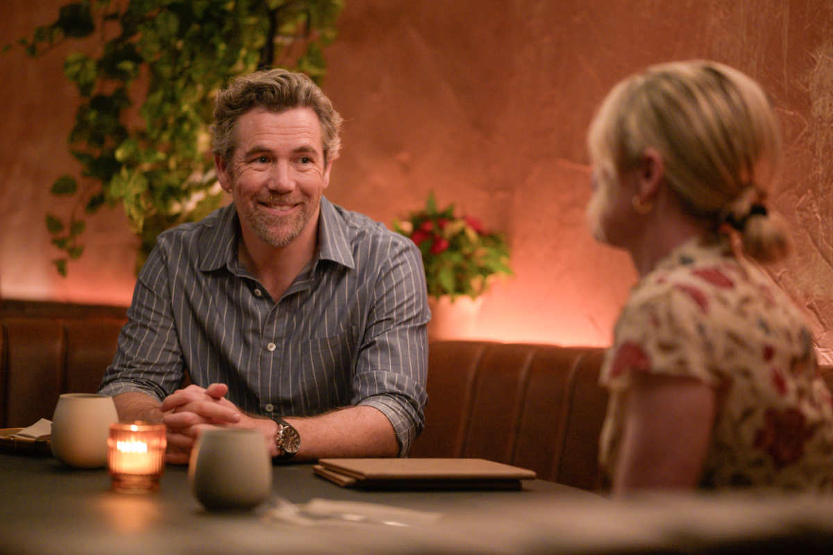 Harriet Dyer as Ashley, and Patrick Brammall as Gordon