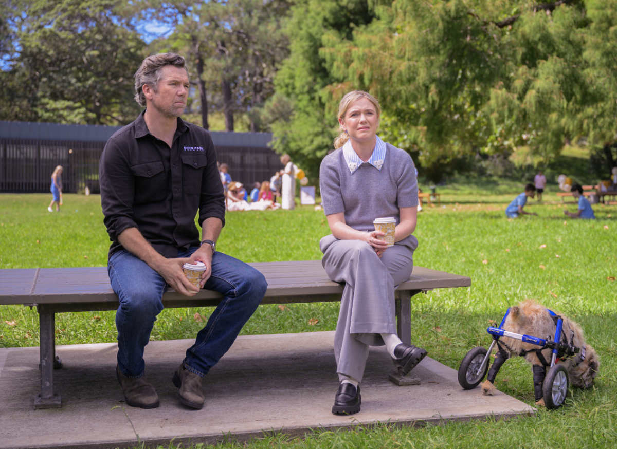 Harriet Dyer as Ashley, and Patrick Brammall as Gordon