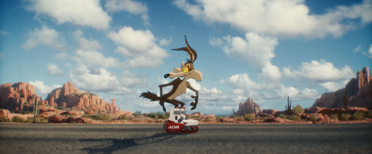 Wile E. on rollerblades