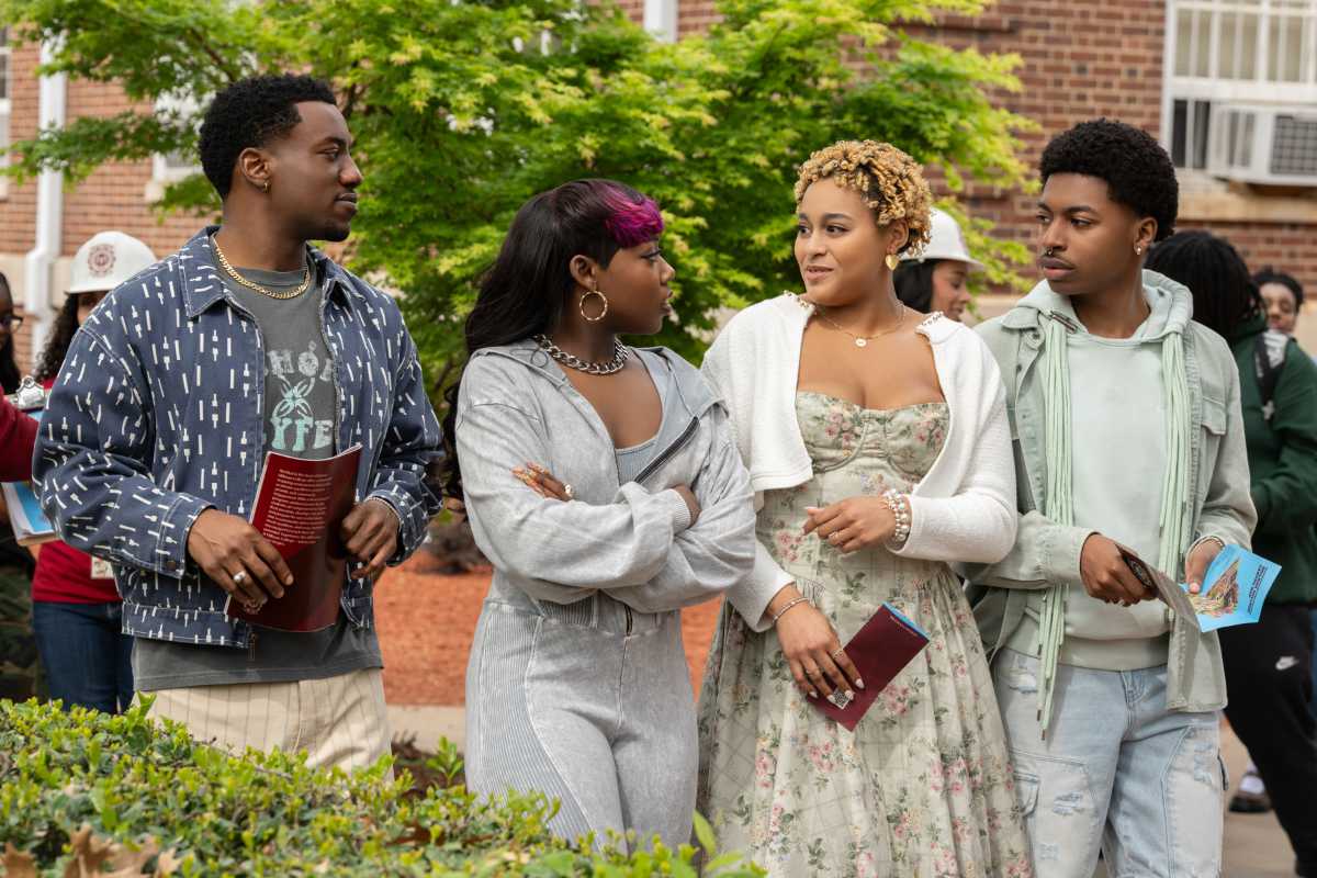 Chibuikem Uche as Kojo, Alijah Kai as Rashida, Kennedi Reece as Hazel, Jordan Aaron Hall as Amir