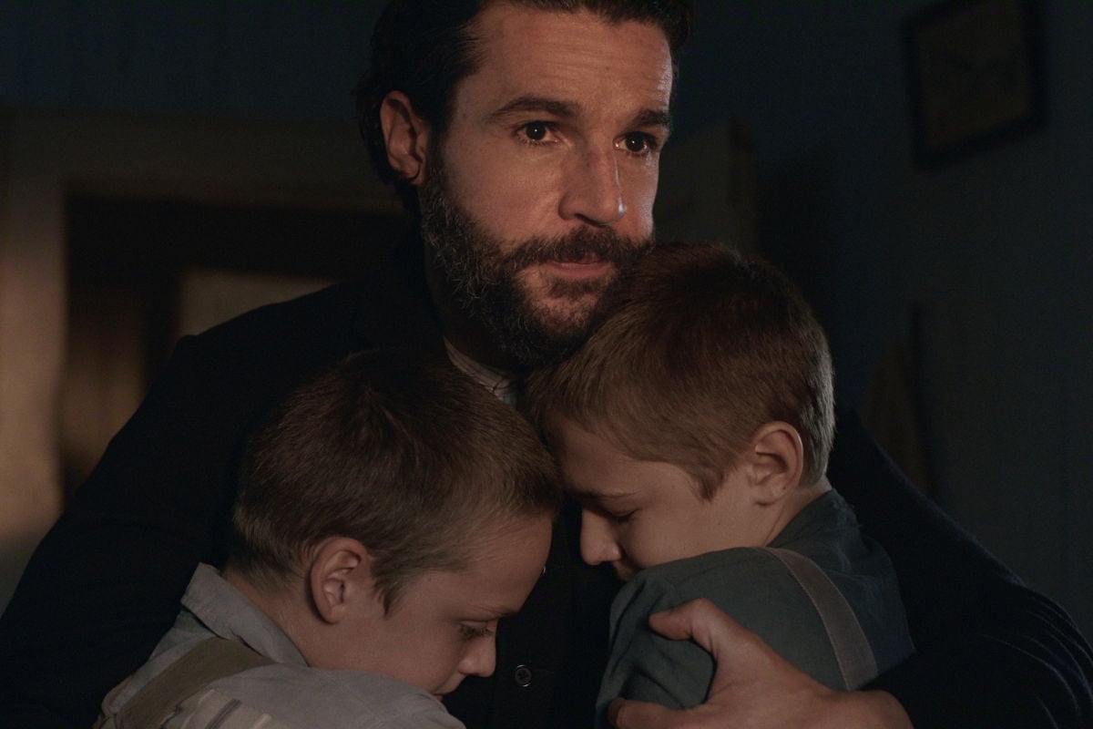Jonah Wren Phillips as Young Aron, Christopher Abbott as Adam Trask, Bodhi Aisher as Young Cal