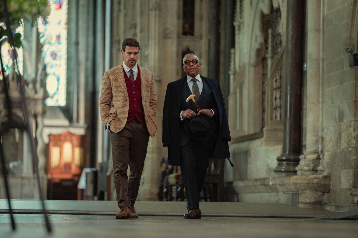 Theo James and Giancarlo Esposito