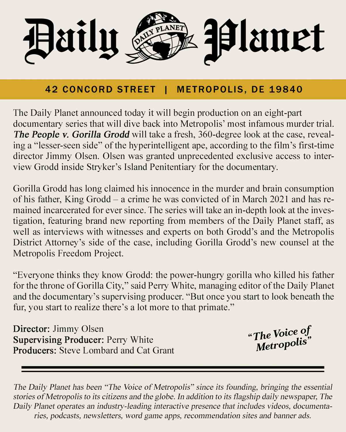 The People v. Gorilla Grodd announcement