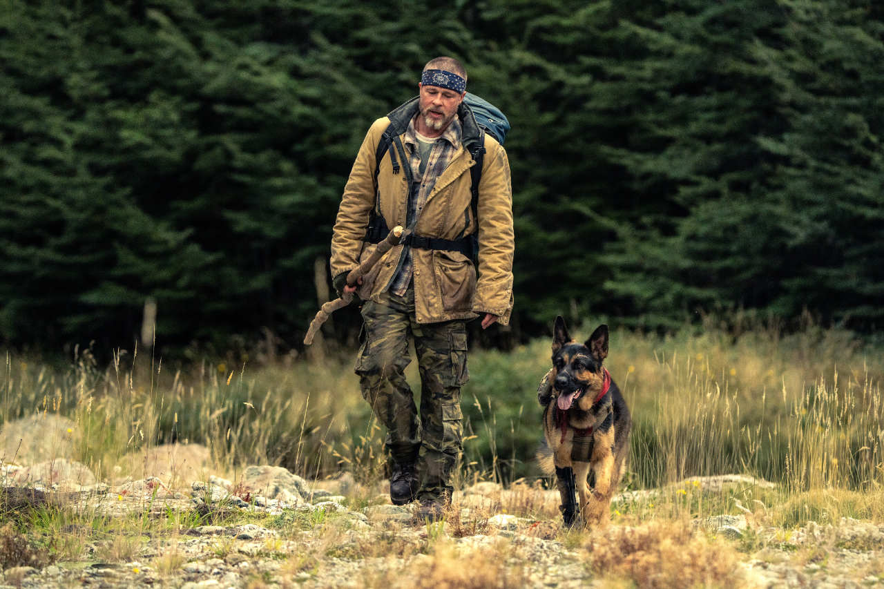 James Belmont (Brad Pitt) and Odin in Heart of the Beast