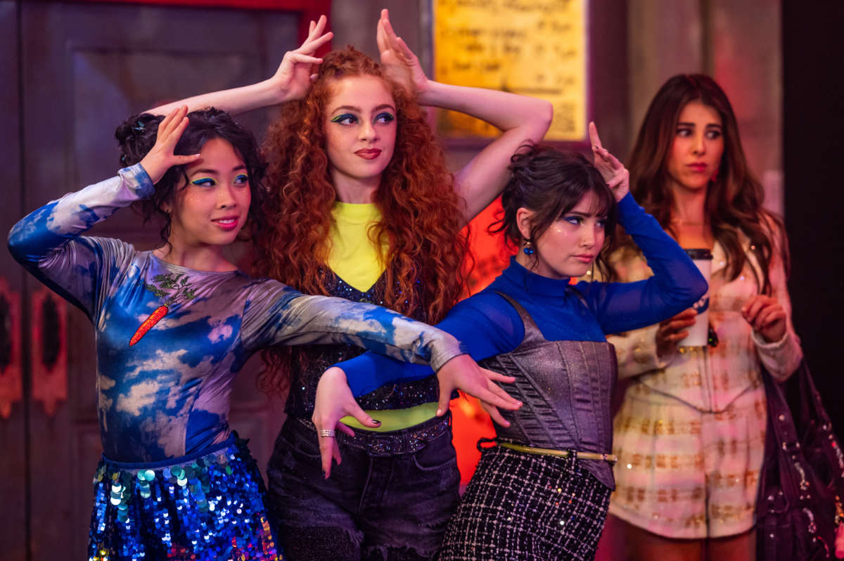 Emmy Liu-Wang as Pepper, Alyssa Miles as Emmy, Erika Swayze as Jen Z, and Daniella Monet as Trina Vega