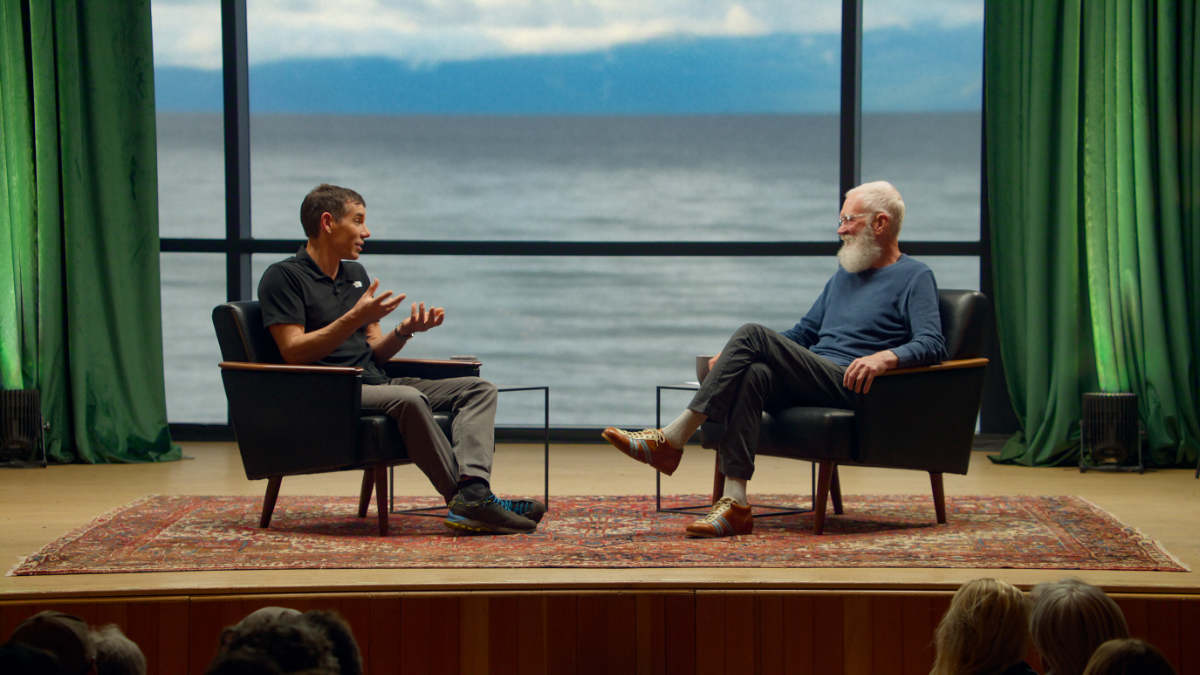 Alex Honnold and David Letterman