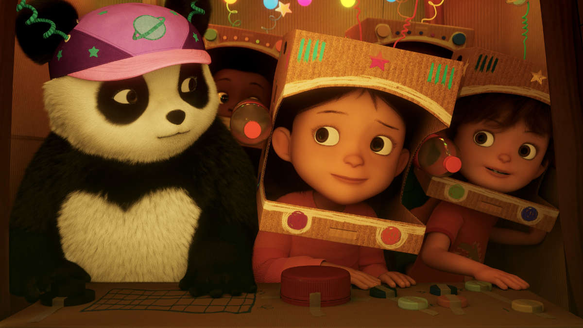 Koo (voiced by Nara Thompson), Nolan (voiced by Connor Andrade), Addy (voiced by Eva Ariel Binder) and Karl (voiced by Judah Mackey)
