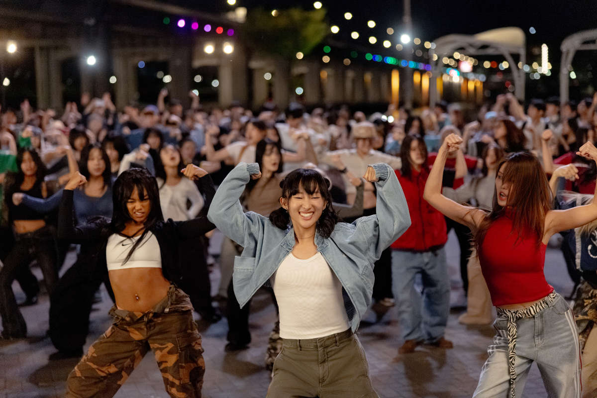 Aliyah Turner as “Aliyah," Ji-young Yoo as “Lizzy," and Ahin Lee as “Yumi”