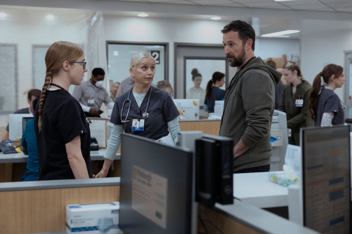 Taylor Dearden, Katherine LaNasa, Noah Wyle