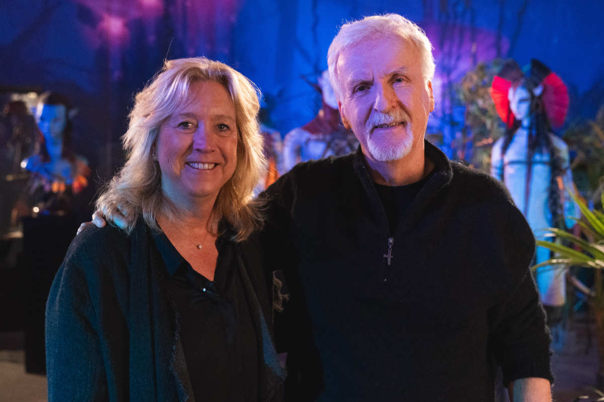 Leslie Iwerks and James Cameron