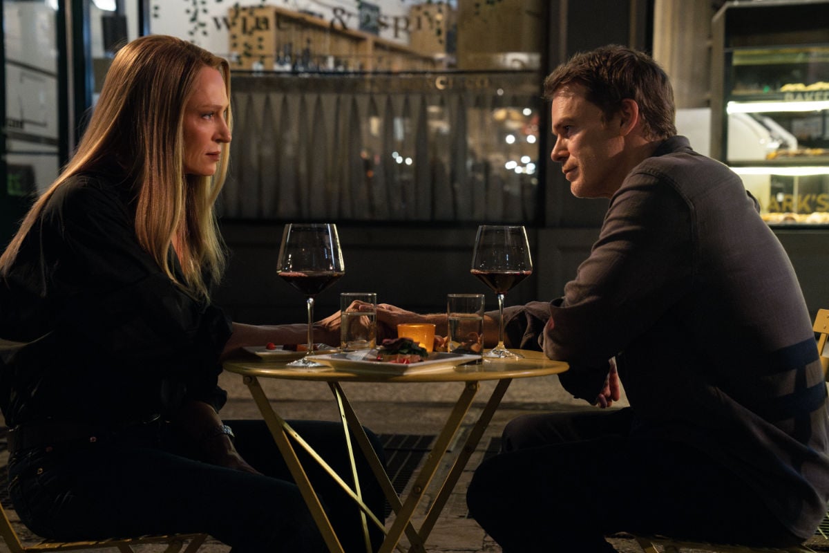 Uma Thurman as Charley and Michael C. Hall as Dexter Morgan