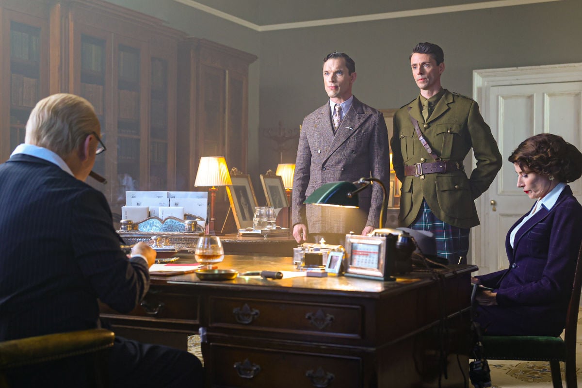 Dudley Clarke (Ed Skrein) and Thomas Argyll "TAR" Robertson (Matthew Goode) in Fortitude