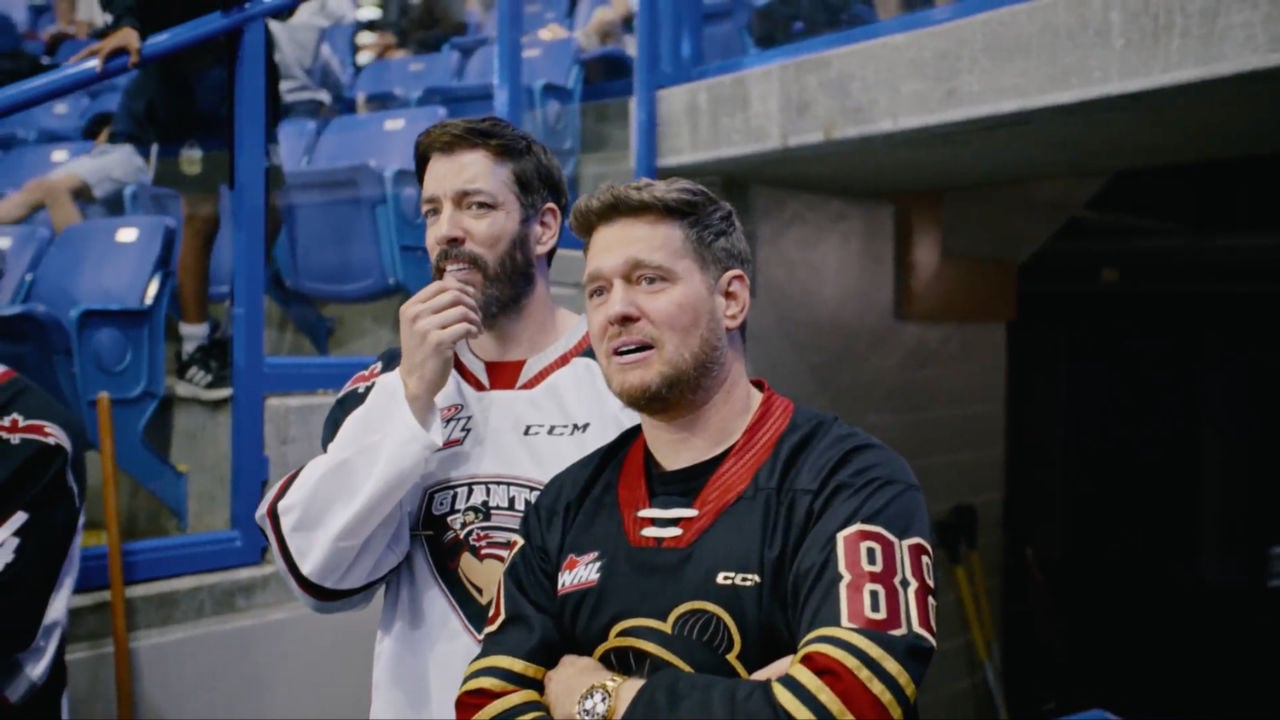 Hometown Giants First Look with Bublé and Scott