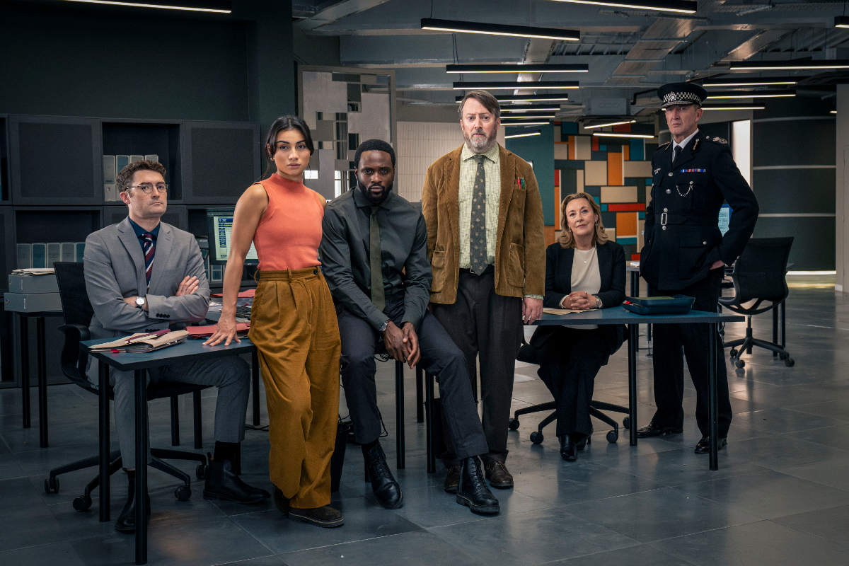 Ben Ashenden (Ethan Cole), Rumi Sutton (Caitlin Sullivan), Dipo Ola (Russell Carter), David Mitchell (Ludwig), Dorothy Atkinson (Carol Shaw), and Ralph Ineson (Chief Constable Ziegler)