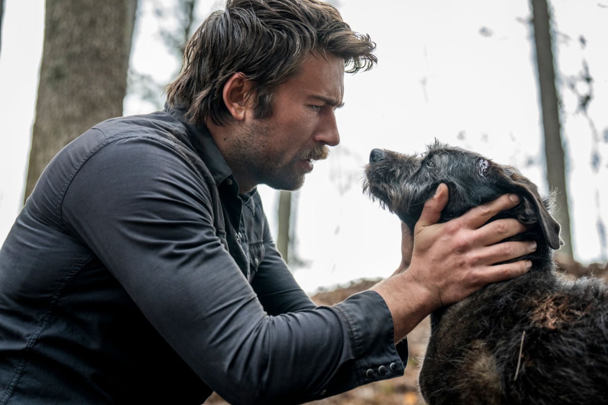 Jamie Lee Betts (Brandon Sklenar) and Robby in The Rescue