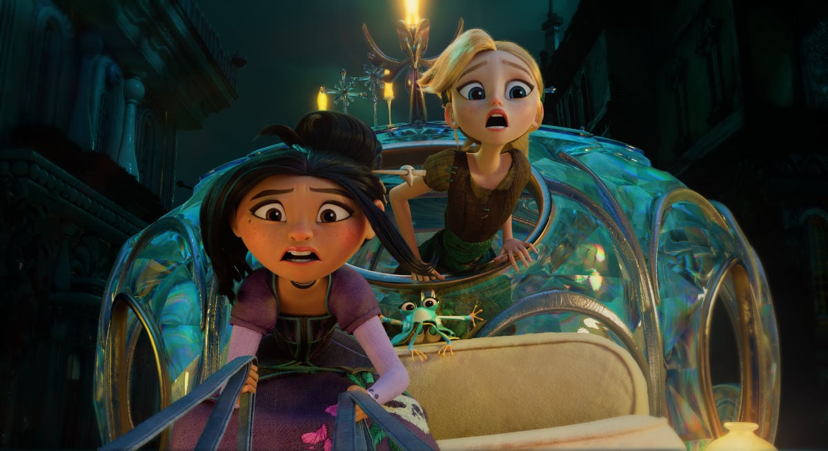 Lilith (Ali Wong), Margot (Stephanie Hsu), and Cinderella (Amanda Seyfried)