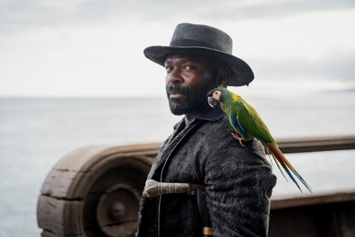 Long John Silver played by DAVID OYELOWO