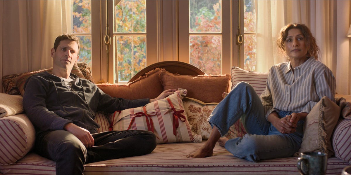 Justin Bartha as Adam and Sarayu Blue as Ruma