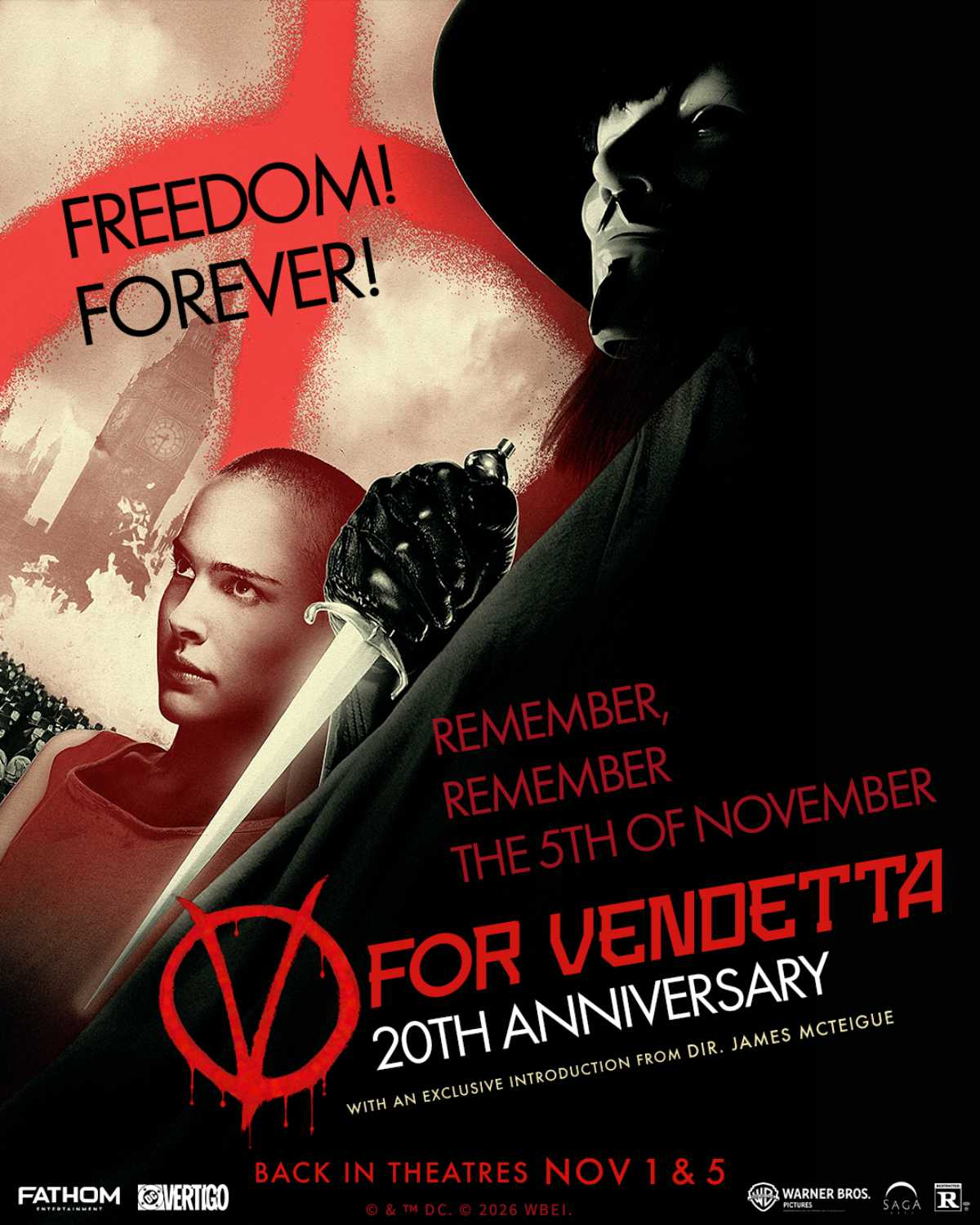 V for Vendetta 20th Anniversary poster