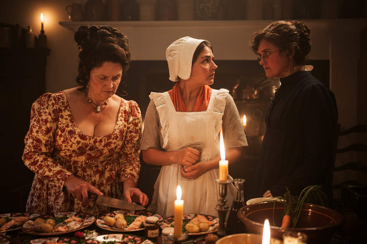 Ruth Jones, Nerys Amber-Stocks, and Ella Bruccoleri
