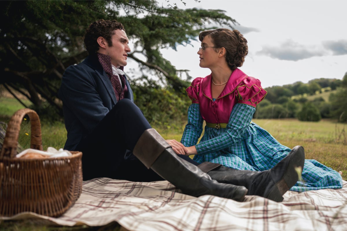 Dónal Finn (Mr Hayward) and Ella Bruccoleri (Mary)
