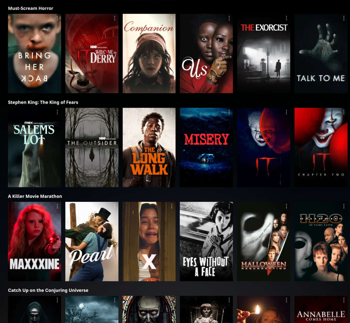 HBO Max Halloween 2026 Collection