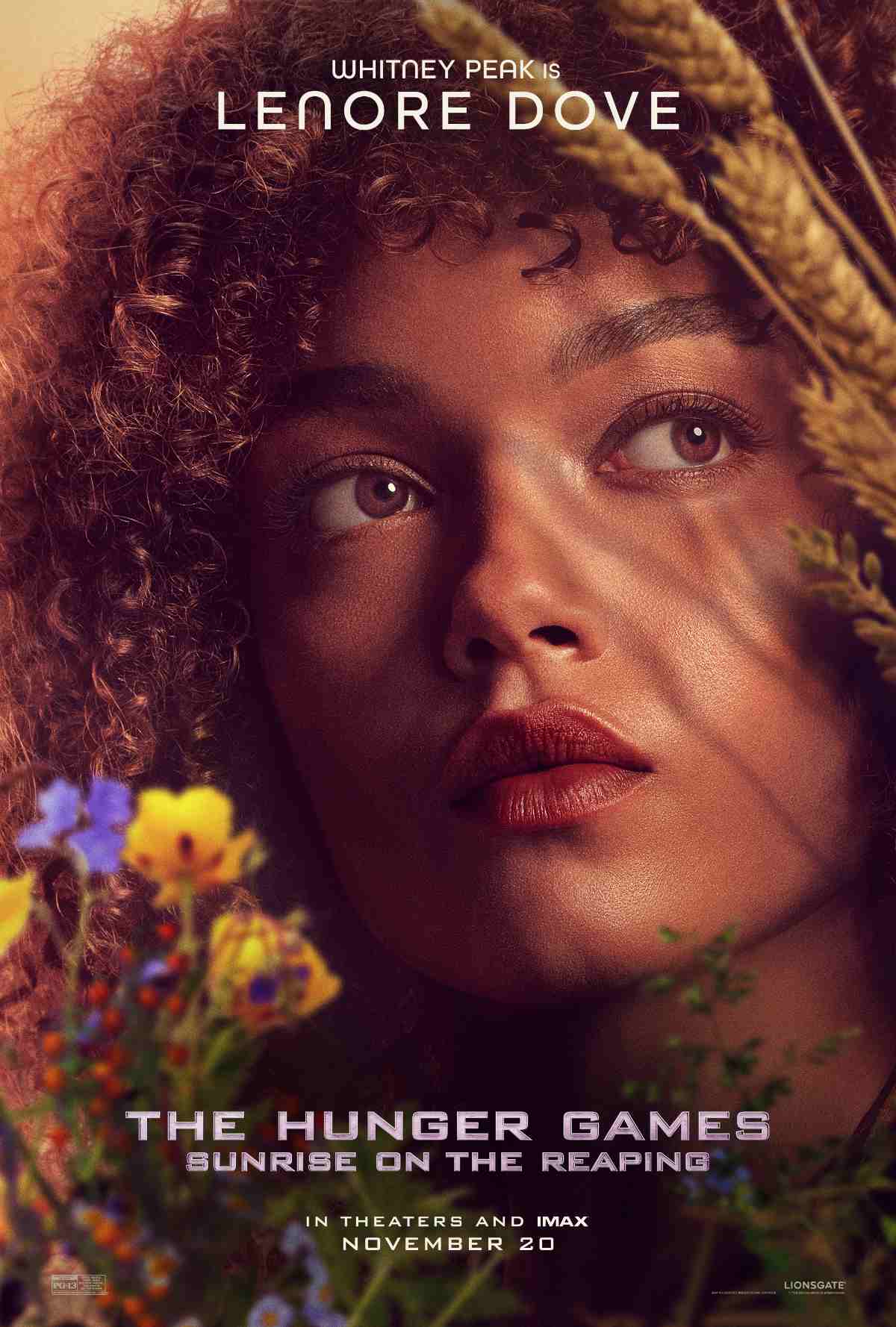 Whitney Peak as Lenore Dove in The Hunger Games: Sunrise on the Reaping