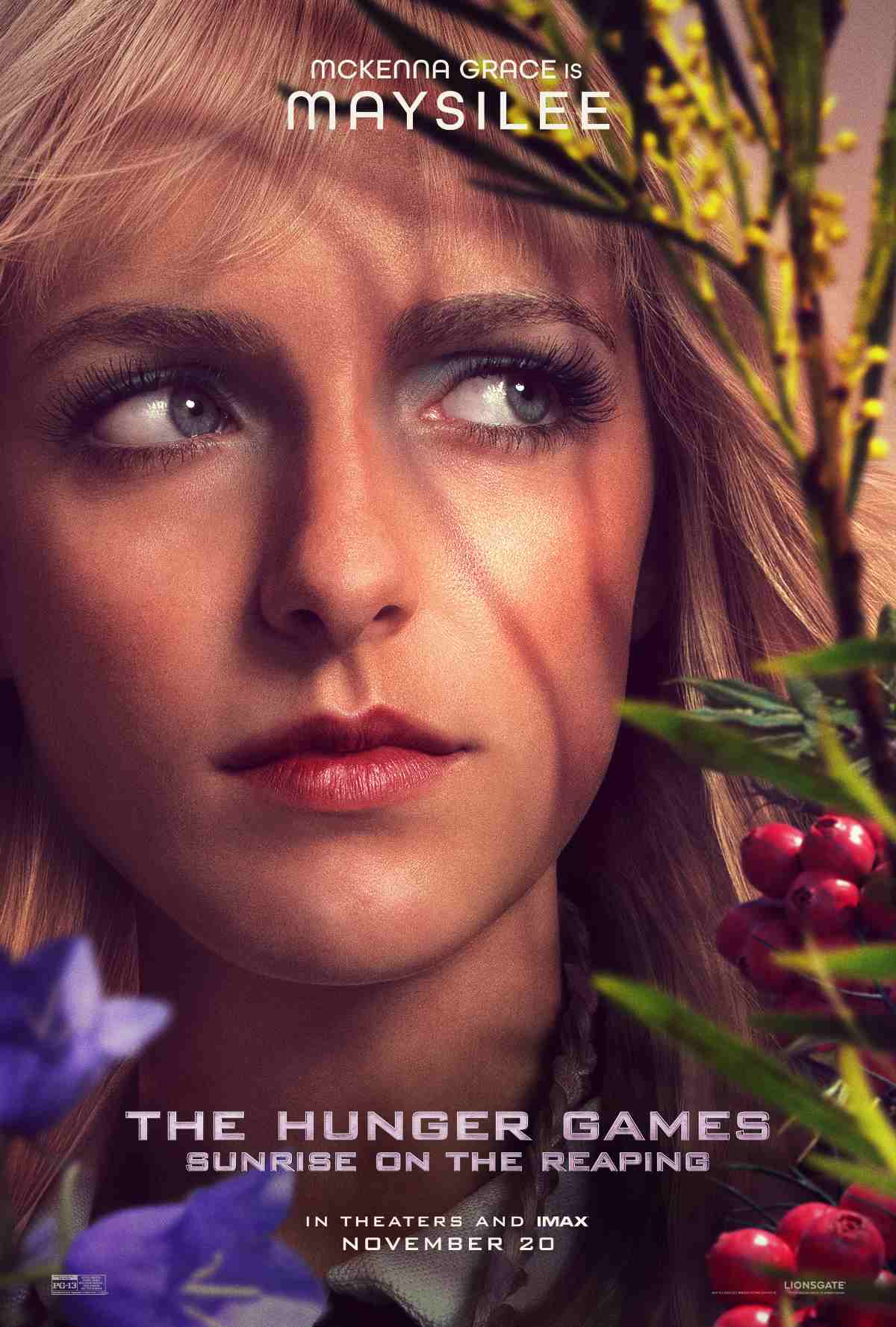 Mckenna Grace as Maysilee in The Hunger Games: Sunrise on the Reaping