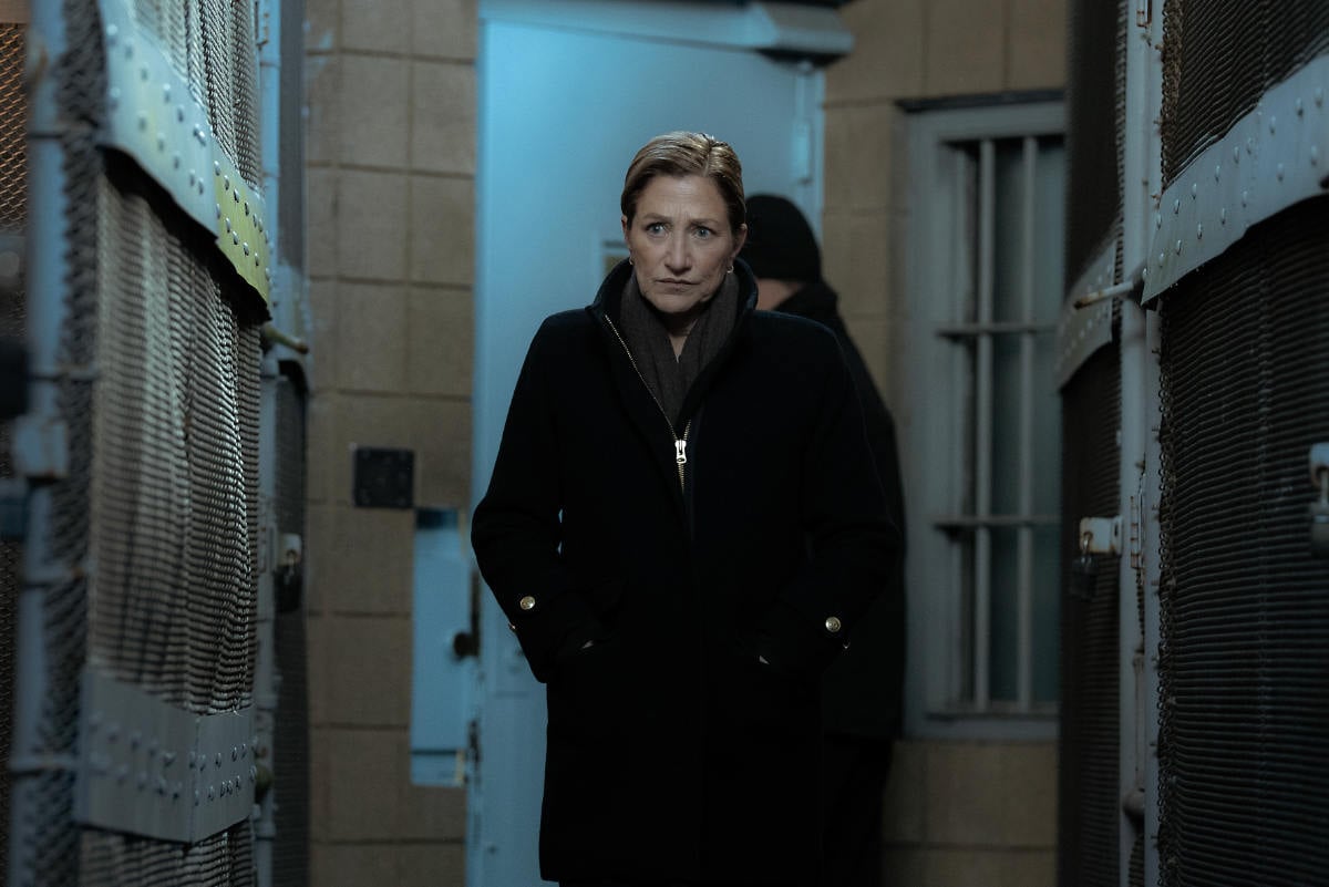 Edie Falco as Nina Hobbs in Mayor of Kingstown season 5