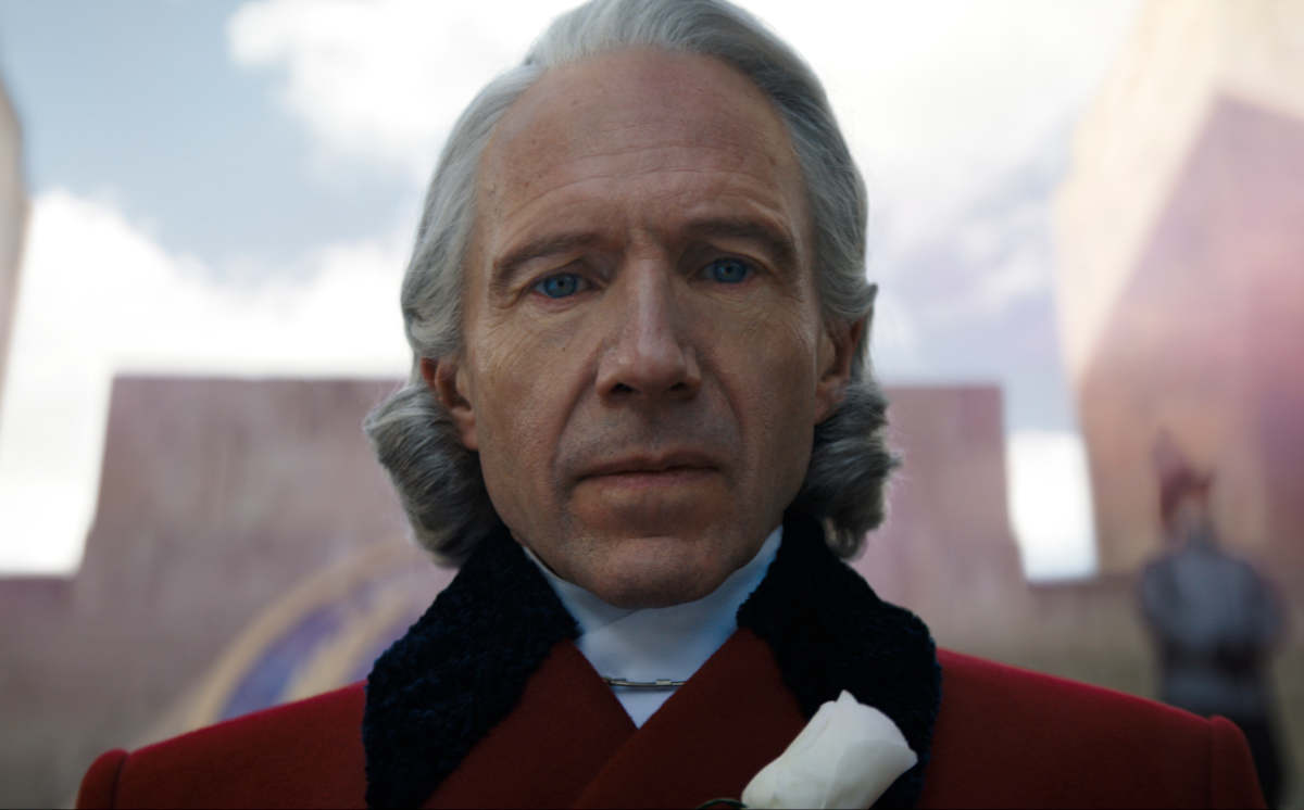 Ralph Fiennes as President Coriolanus Snow