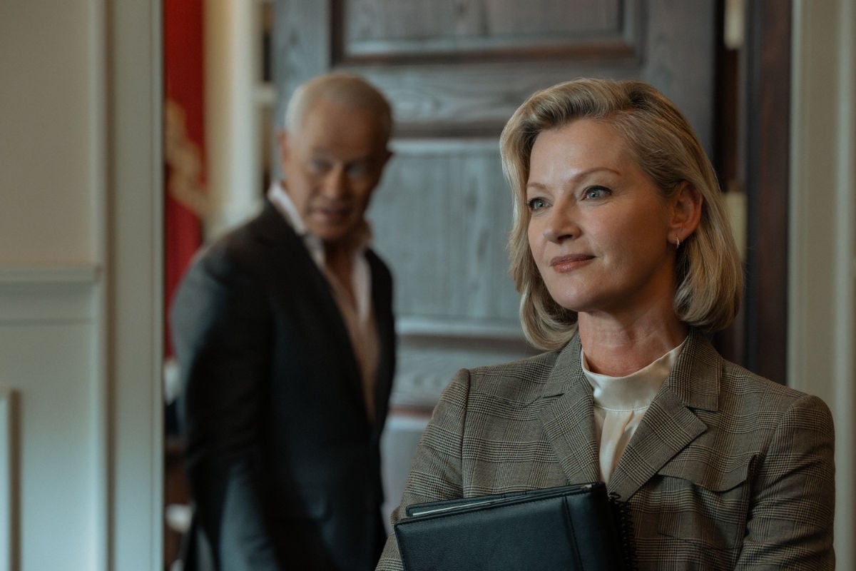 Neal McDonough as Cal Thresher and Gretchen Mol as Amanda Clark