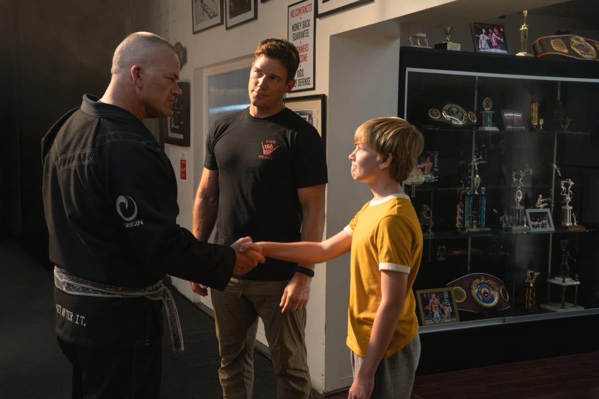 Jocko Willink, Chris Pratt and Jude Hill