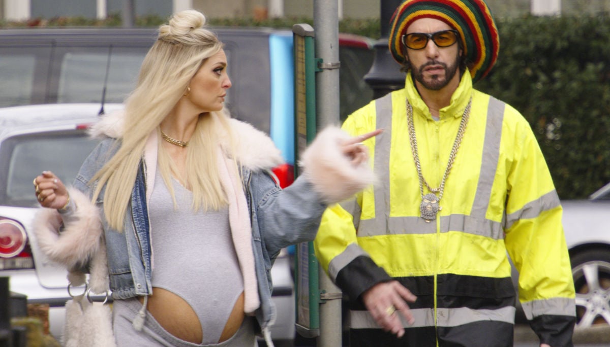 Morgana Robinson as Julie and Sacha Baron Cohen as Ali G